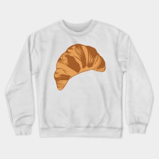 Flaky Croissant Illustration Crewneck Sweatshirt